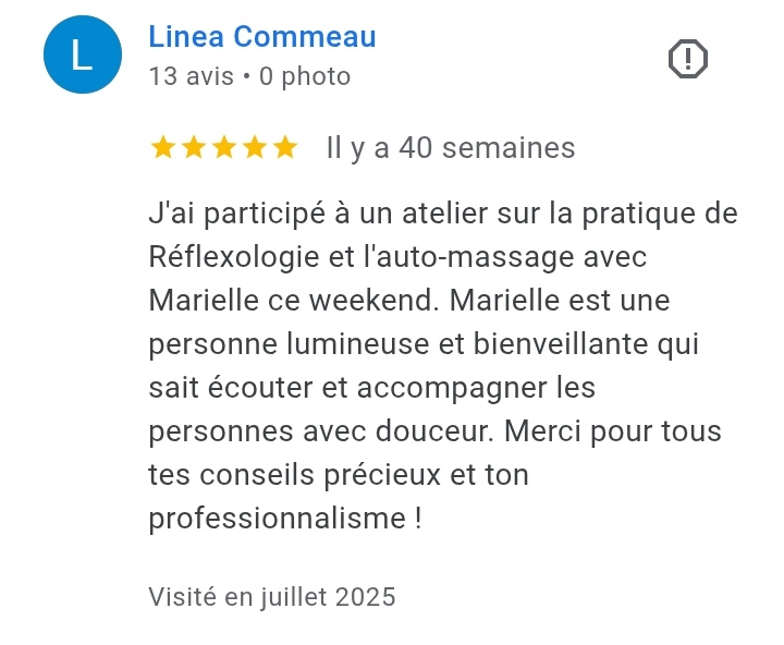 Avis Linea Commeau — atelier auto-massage